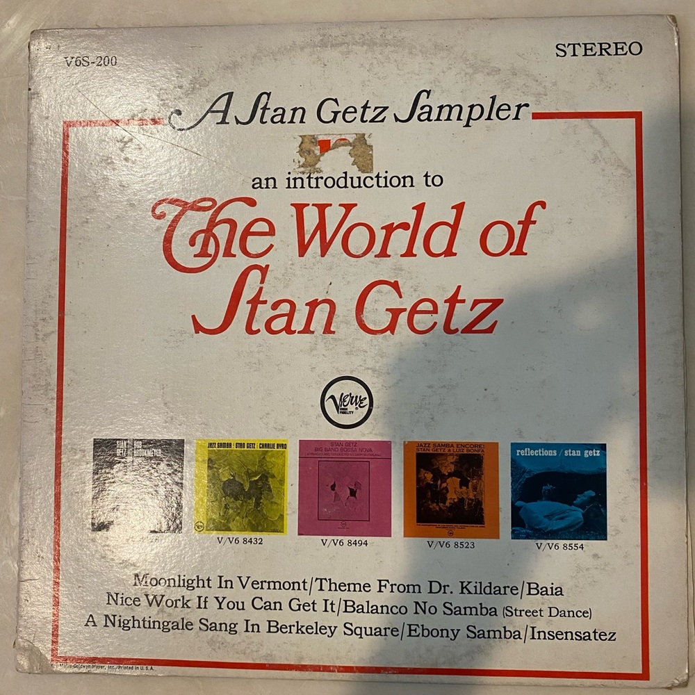 Stan Getz vintage Vinyl Record jazz blue note John Coltrane miles Davis
